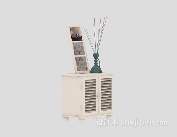 鞋柜3d模型下载