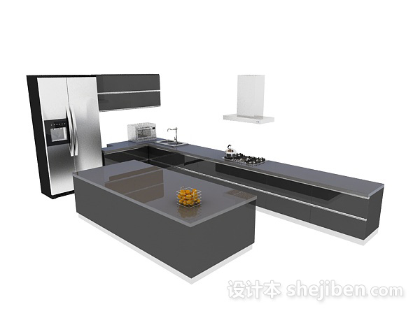 橱柜3d模型下载