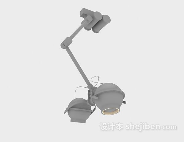 轨道射灯3d模型下载