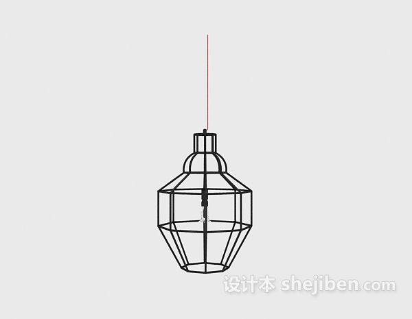 地中海风格吊灯3d模型下载