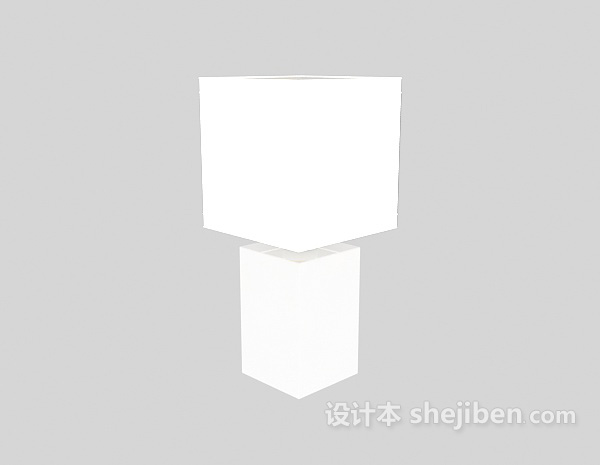 台灯3d模型下载