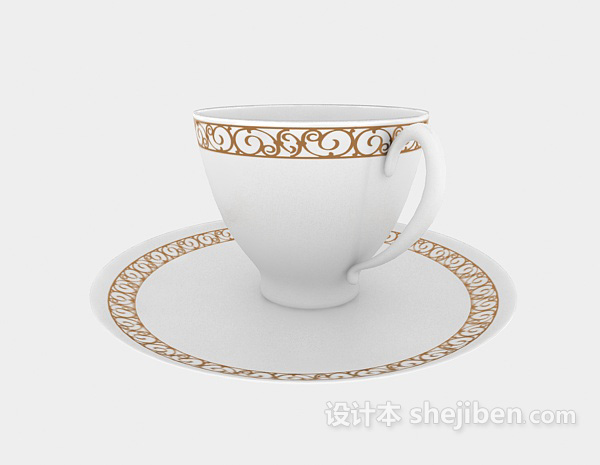 咖啡杯子3d模型下载