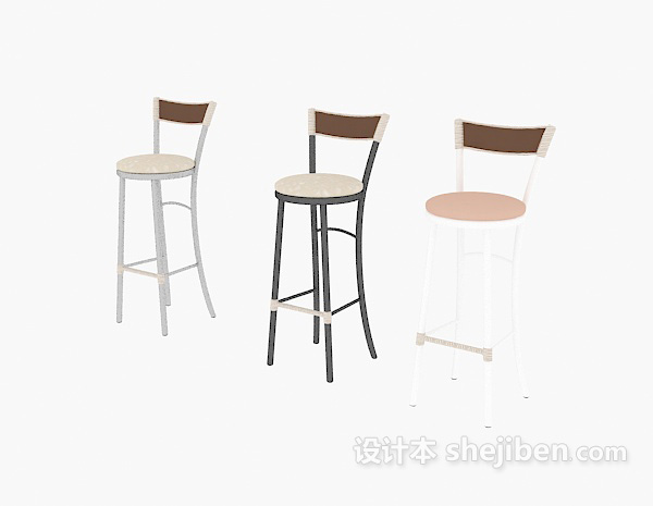 吧台椅3d模型下载