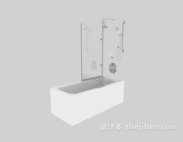 浴缸3d模型下载
