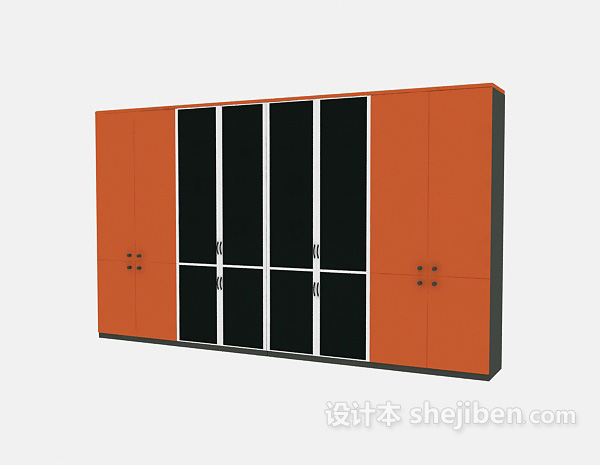 办公柜3d模型下载