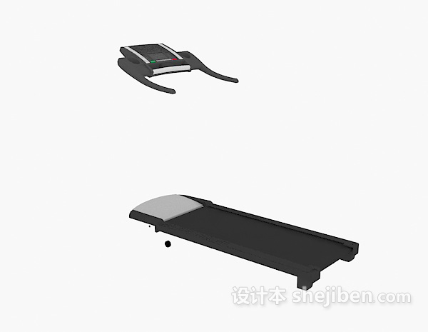 跑步机3d模型下载