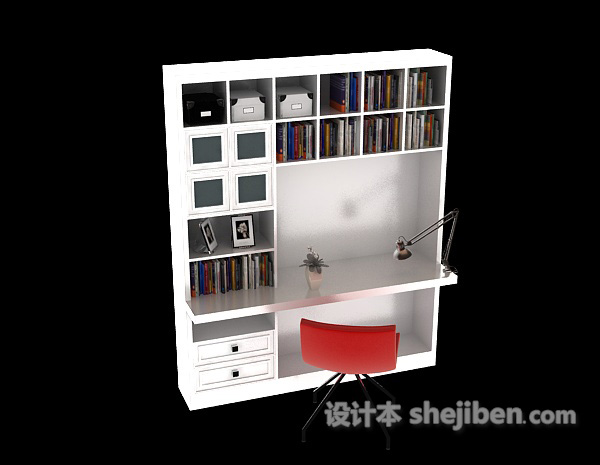 儿童房柜子3d模型下载