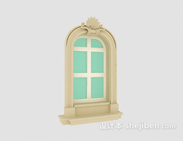 欧式窗户3d模型下载