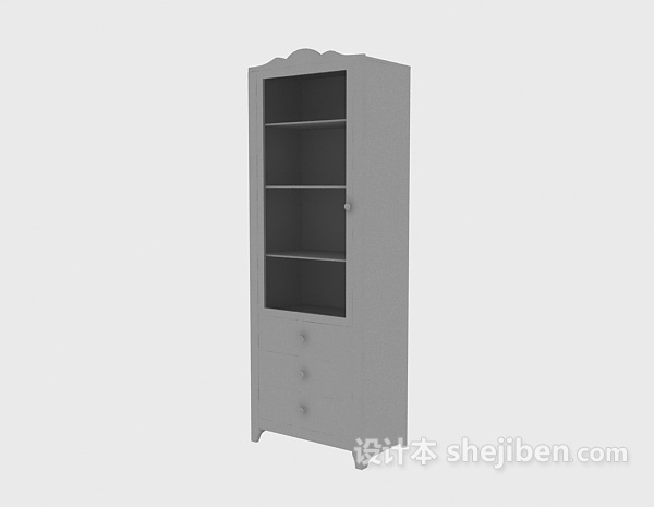 办公柜-文件柜13-5套3d模型下载