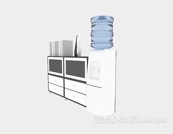饮水机3d模型下载