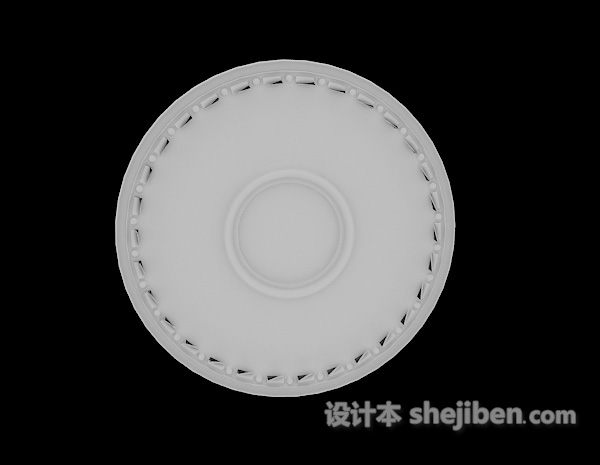 欧式构件-圆花3d模型下载
