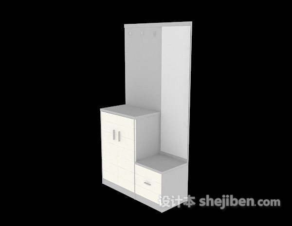 鞋柜3d模型下载