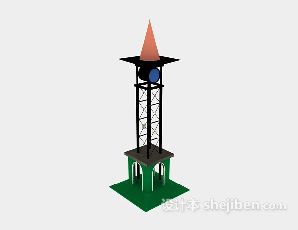 高压电塔3d模型下载