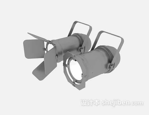 舞台聚光灯3d模型下载
