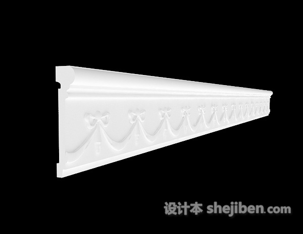 花纹欧式构件免费3d模型下载