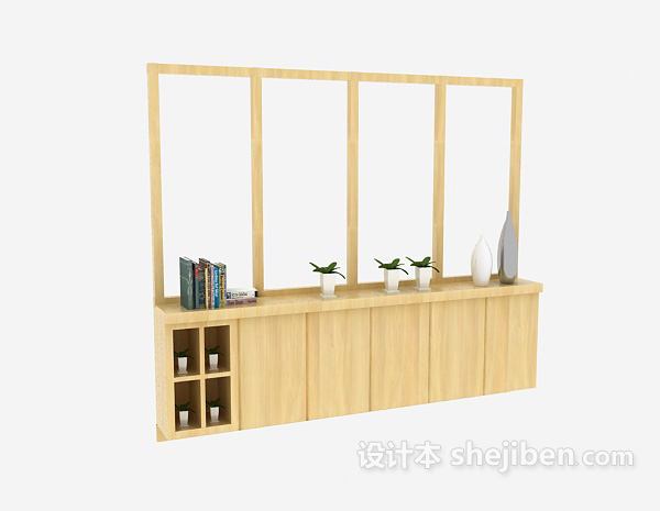 鞋柜3d模型下载