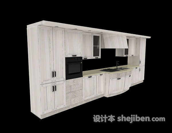 橱柜3d模型下载
