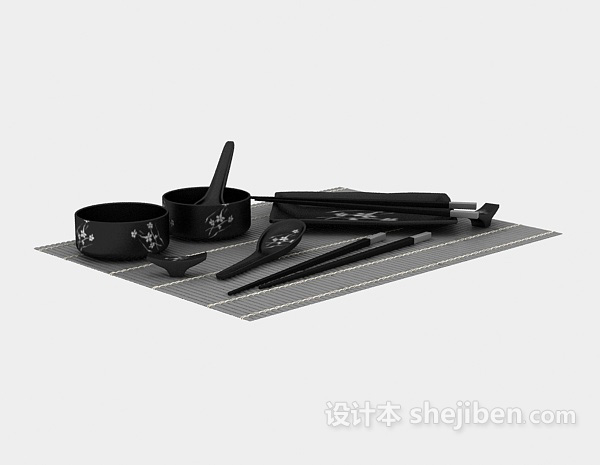 餐具3d模型下载