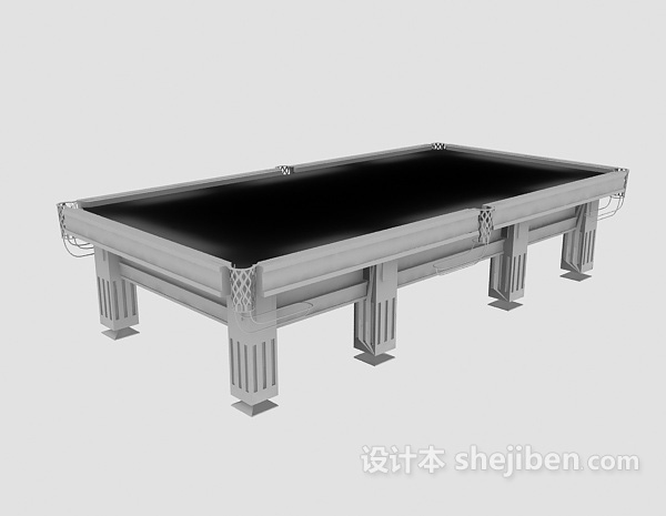 台球桌3d模型下载