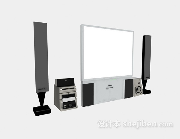 家庭影院3d模型下载