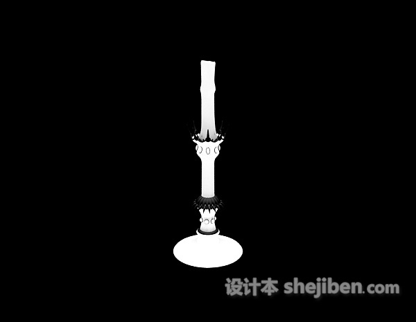 烛台灯3d模型下载