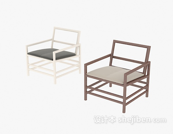 休闲椅3d模型下载