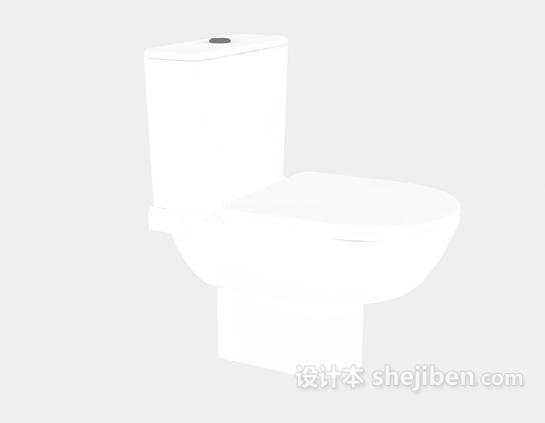 马桶座便器3d模型下载