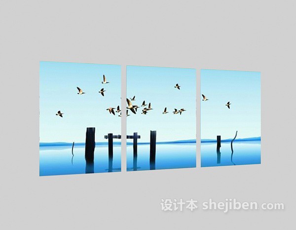 挂画3d模型下载