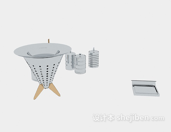 厨房用具3d模型下载