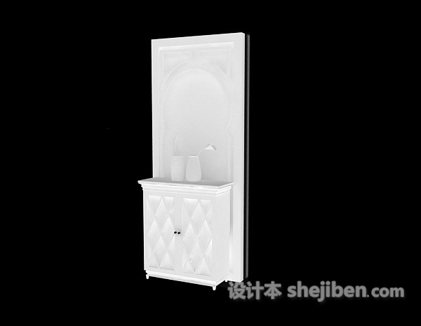 玄关端景台3d模型下载