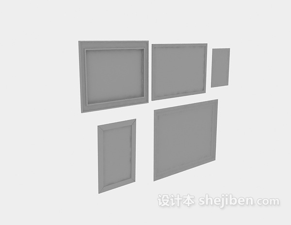 装饰画3d模型下载