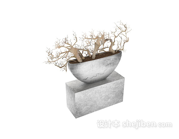 盆景 3d模型下载