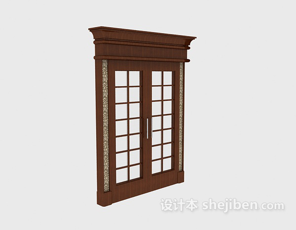 欧式大门门3d模型下载