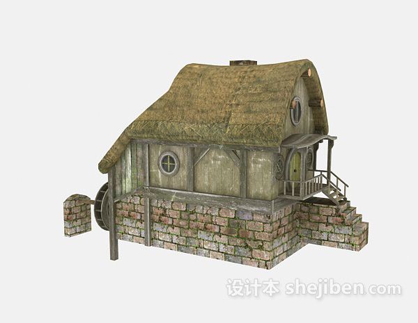 室外建筑3d模型下载
