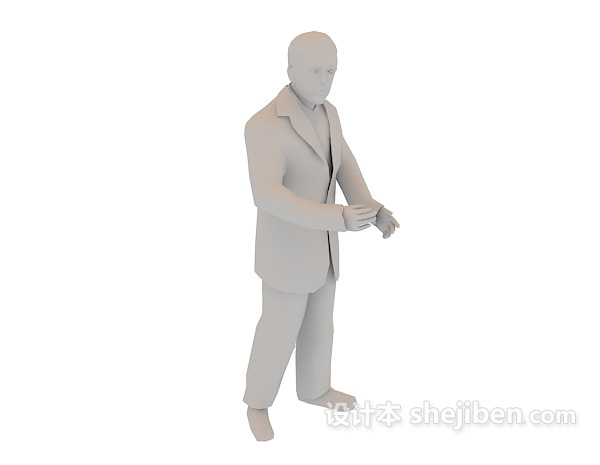 老人max人物3d模型下载