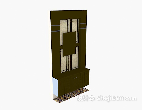 鞋柜3d模型下载