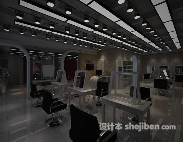 办公空间3d模型下载