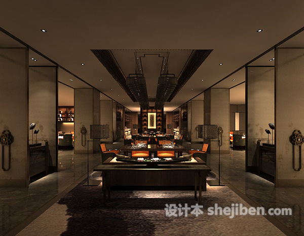 餐厅吊灯3d模型下载
