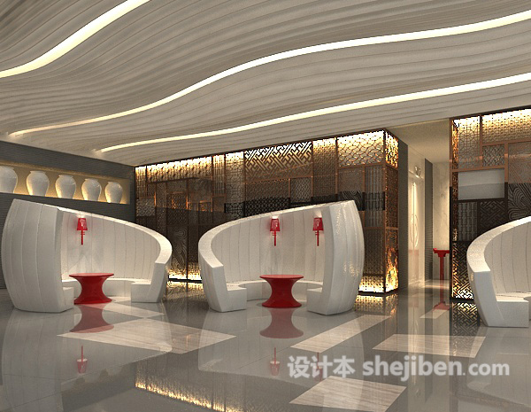 休闲会所3d模型下载