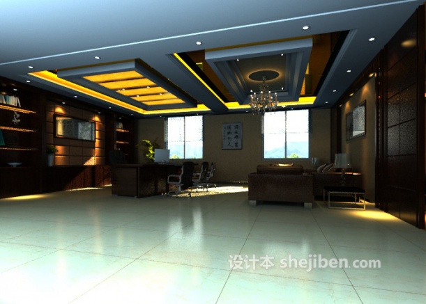 总经理办公室3d模型下载