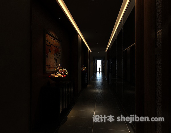 会议室吊灯3d模型下载