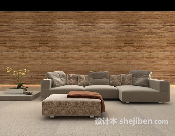 沙发组合3d模型下载