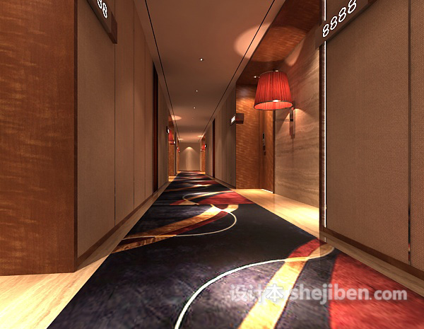 工装餐厅3d模型下载