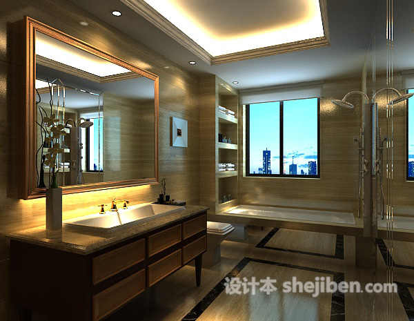 卫生间吊顶3d模型下载