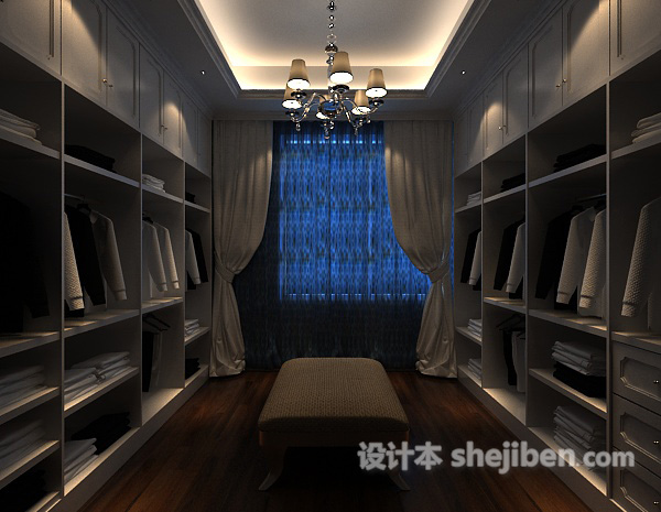 衣帽间3d模型下载