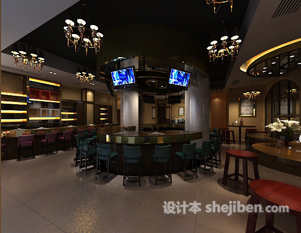 公司办公区3d模型下载