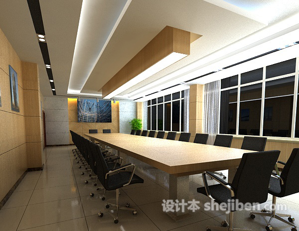 会议室专用椅3d模型下载