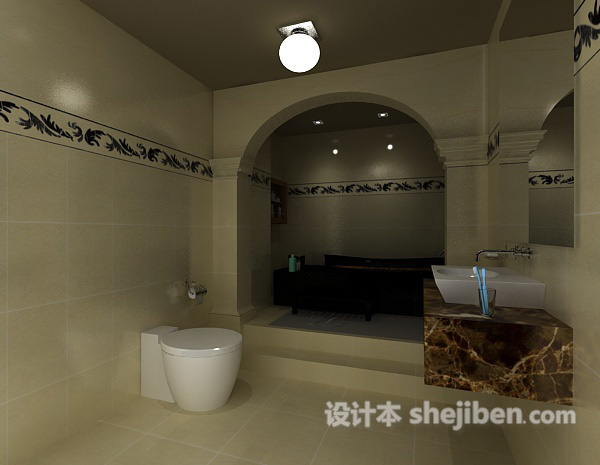 卫生间3d模型下载
