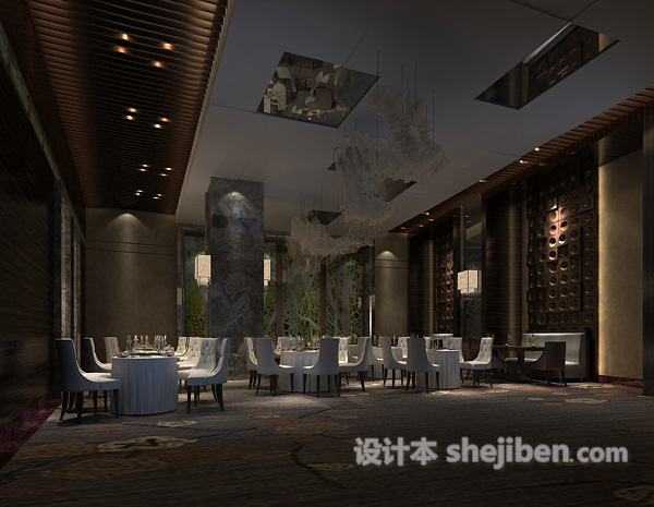 西餐厅3d模型下载