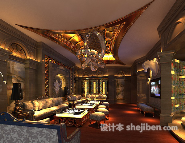 小型会议室3d模型下载